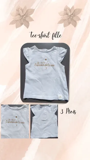 Tee-shirt bébé fille