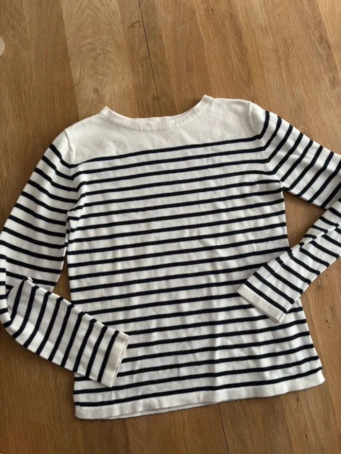 Pull fin marinière Monoprix