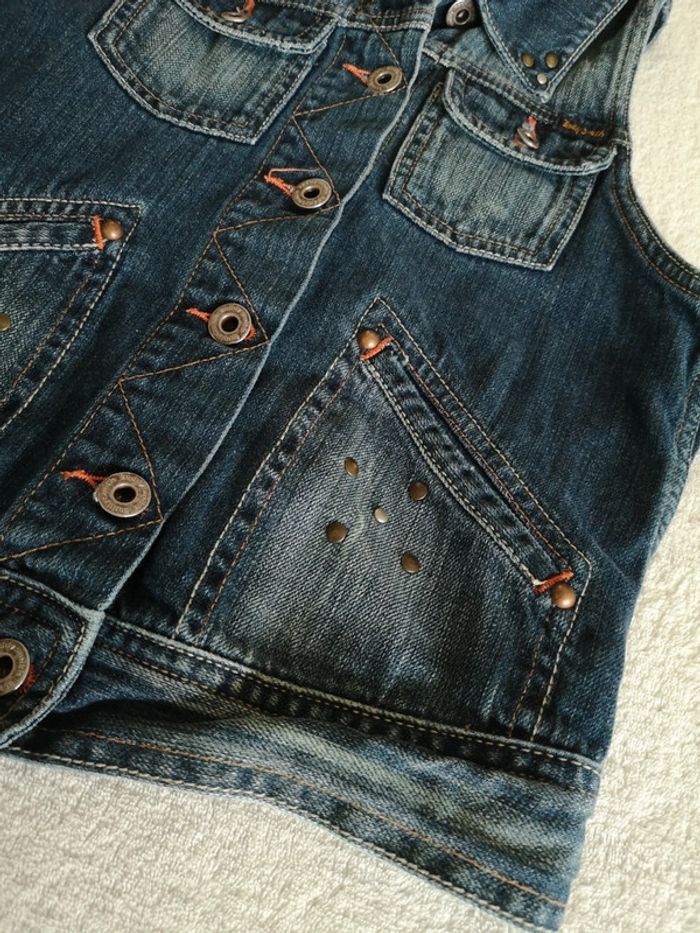 Veste jeans sans manches - photo numéro 3