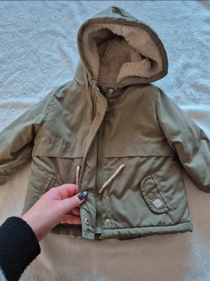 Manteau fourré kiabi 18 mois - photo numéro 3