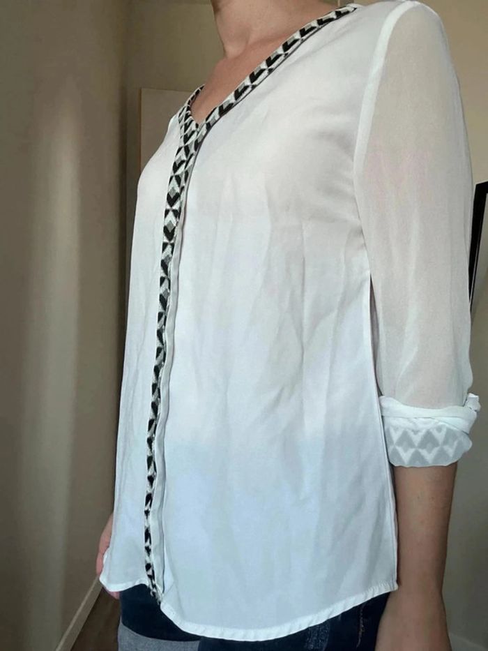 Grace & Mila Blouse blanche - Taille 38 - Très bon état - photo numéro 15