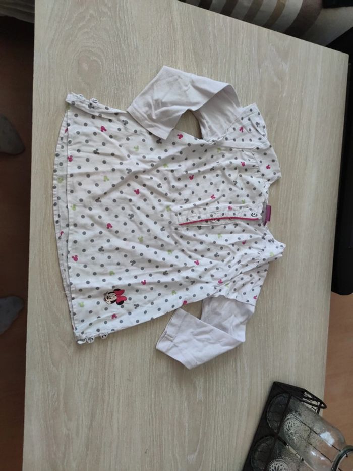 Blouse Minnie effet 2 en 1 Disney 3 ans
