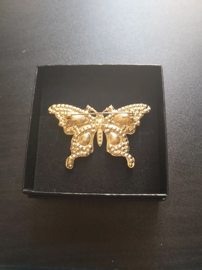 Broche vintage papillon - photo numéro 4