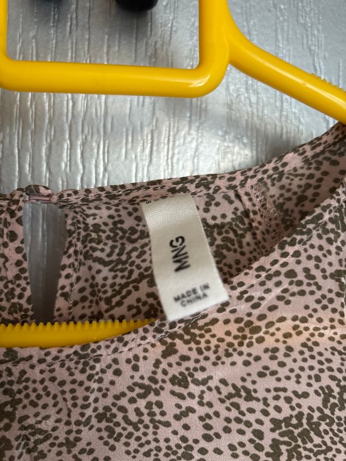 Blouse  imprimé gris  rose - photo numéro 3