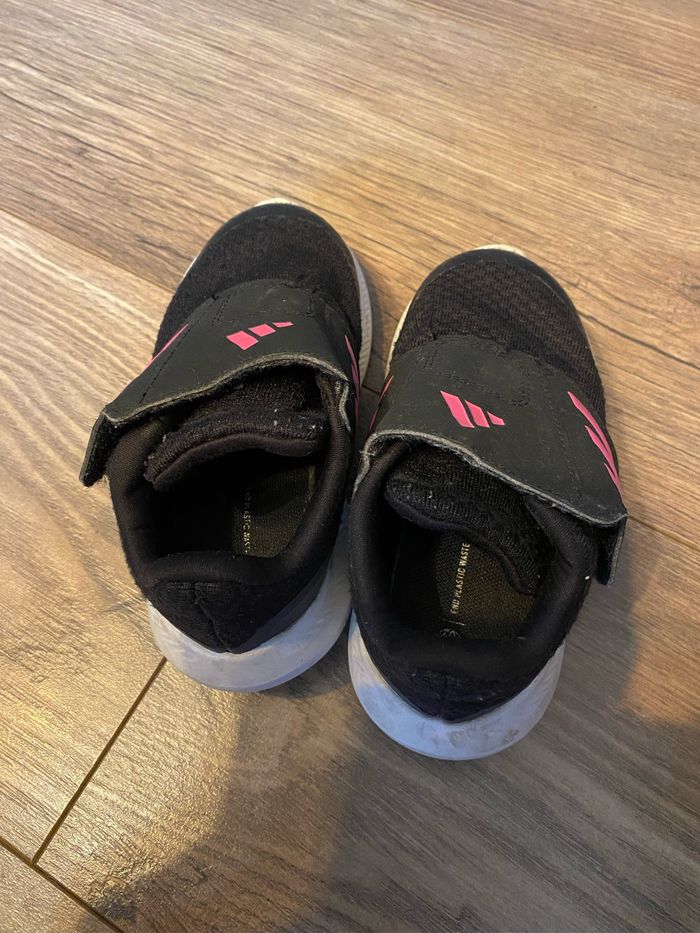 Basket adidas T24 noir et rose - photo numéro 8