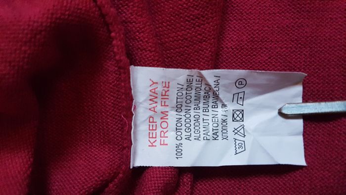 Pull fin homme 40 rouge OWK - photo numéro 3