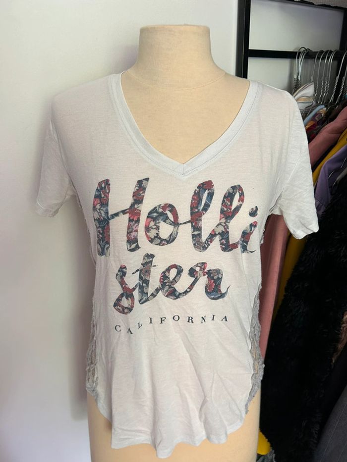 Teeshirt blanc Hollister