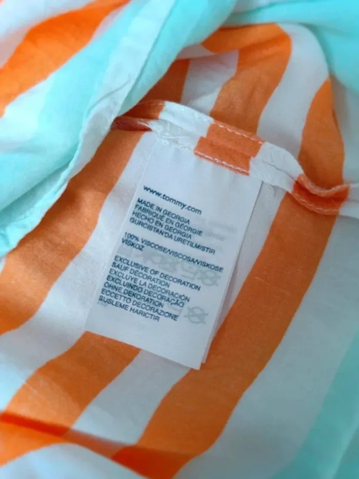 🧡 T-shirt rayé Tommy Hilfiger taille S - photo numéro 5
