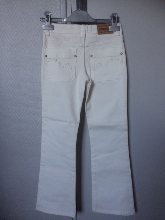 Jeans blanc/ crème - photo numéro 2
