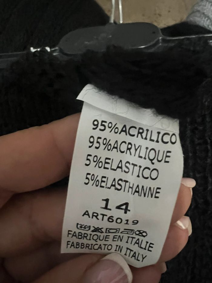 Pantalon grosse maille noir chaud taille 14 ans neuf et étiqueté - photo numéro 4