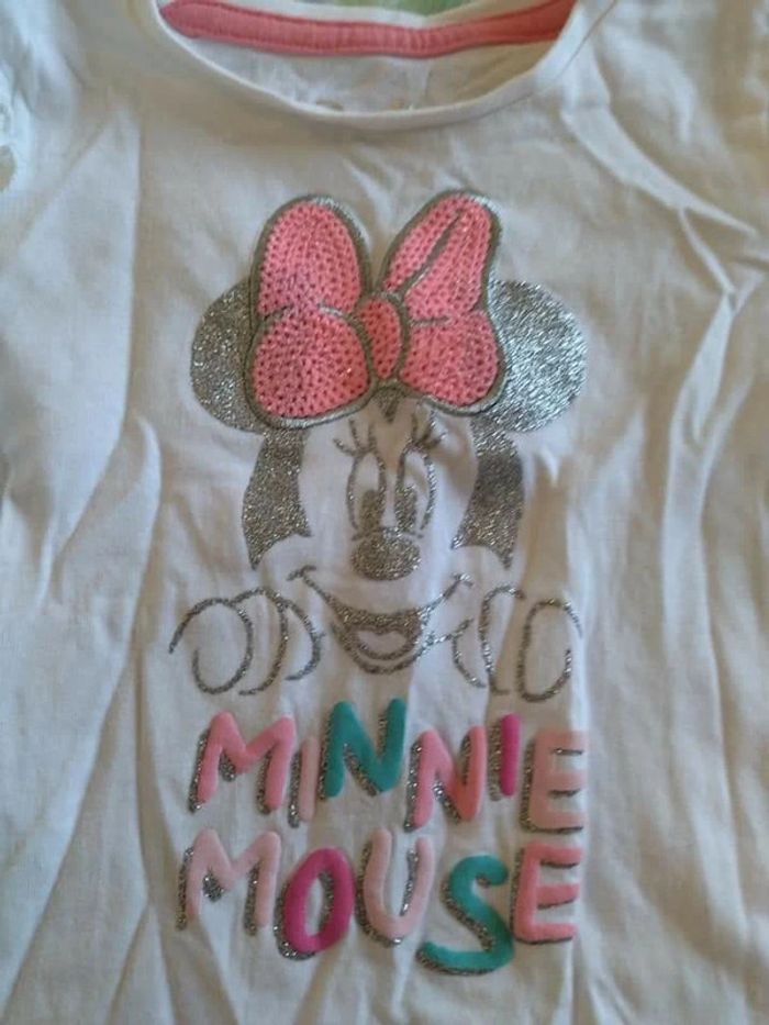 T-shirt Disney Minnie 9/12 mois - photo numéro 2