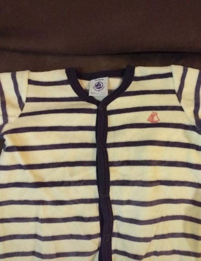 Pyjama en velours Petit Bateau - photo numéro 2