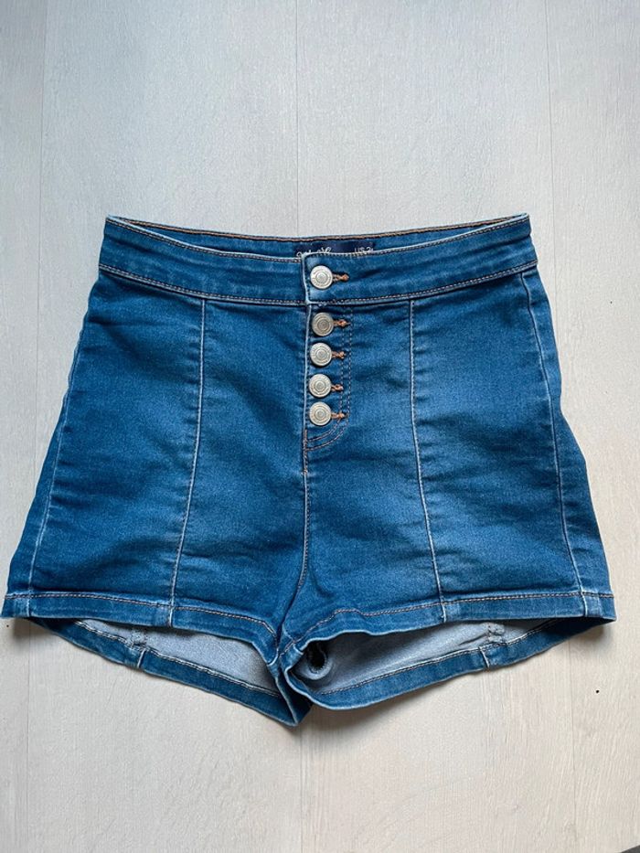Short en jean taille haute Jennyfer