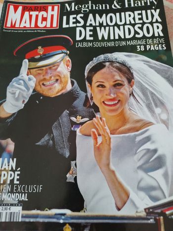 Paris match harry et meghan matiage