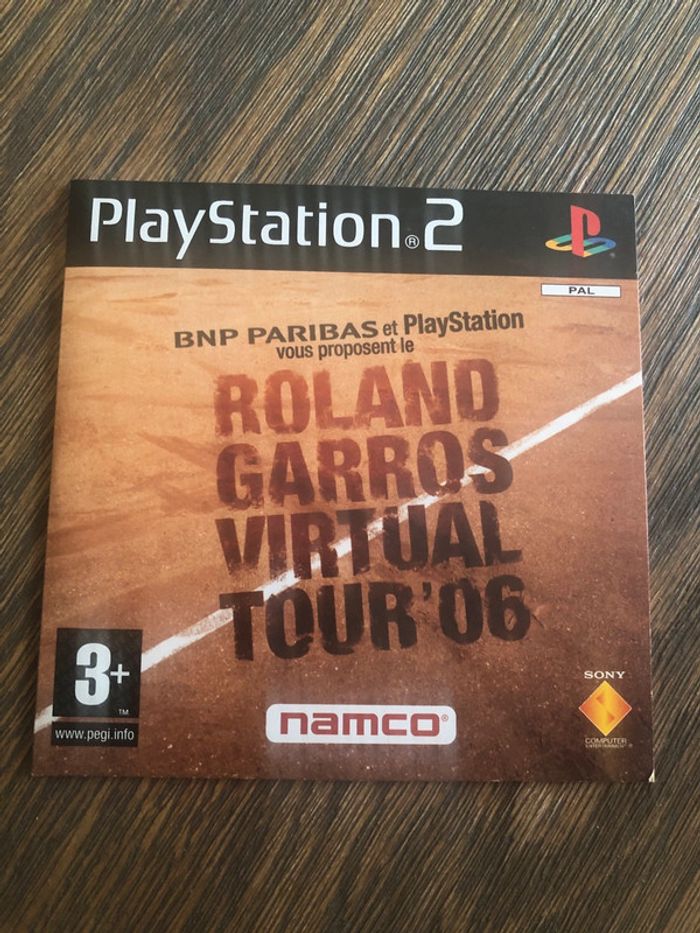 Jeu Roland Garros virtual tour PlayStation 2 ps2