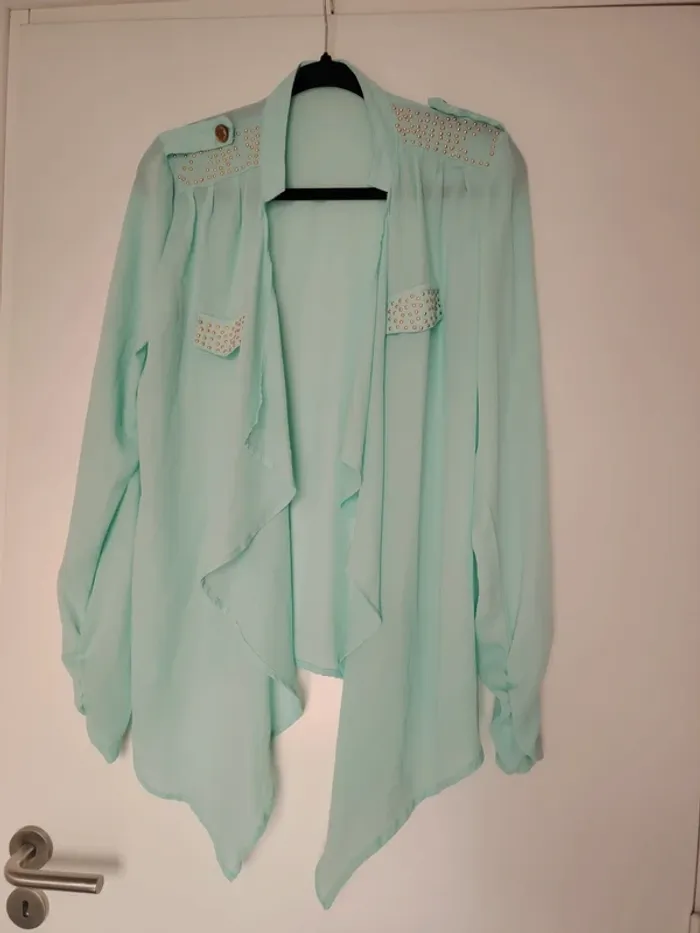 Chemise voile sans boutons