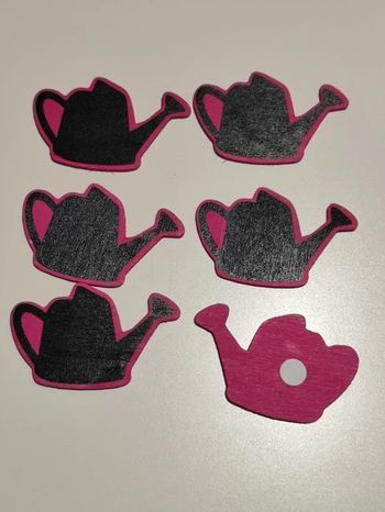 deco autocollants ardoise / rose