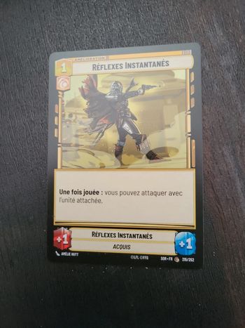 Carte Star Wars Unlimited Réflexes instantanés