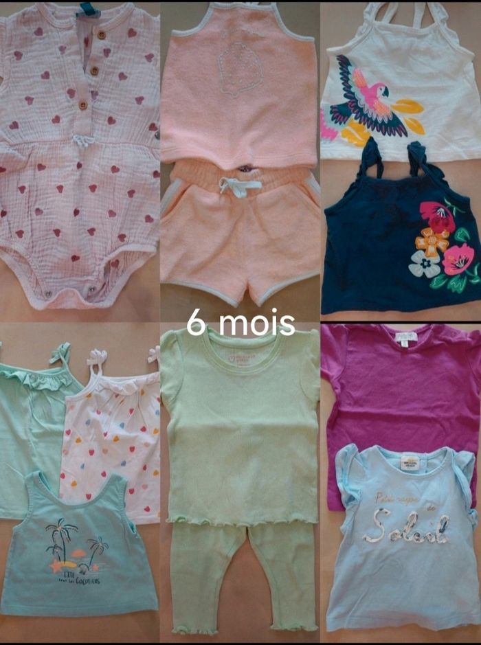 Lot vêtements fille 6 mois