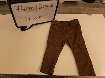Pantalon coupe cargo H&M 9 mois