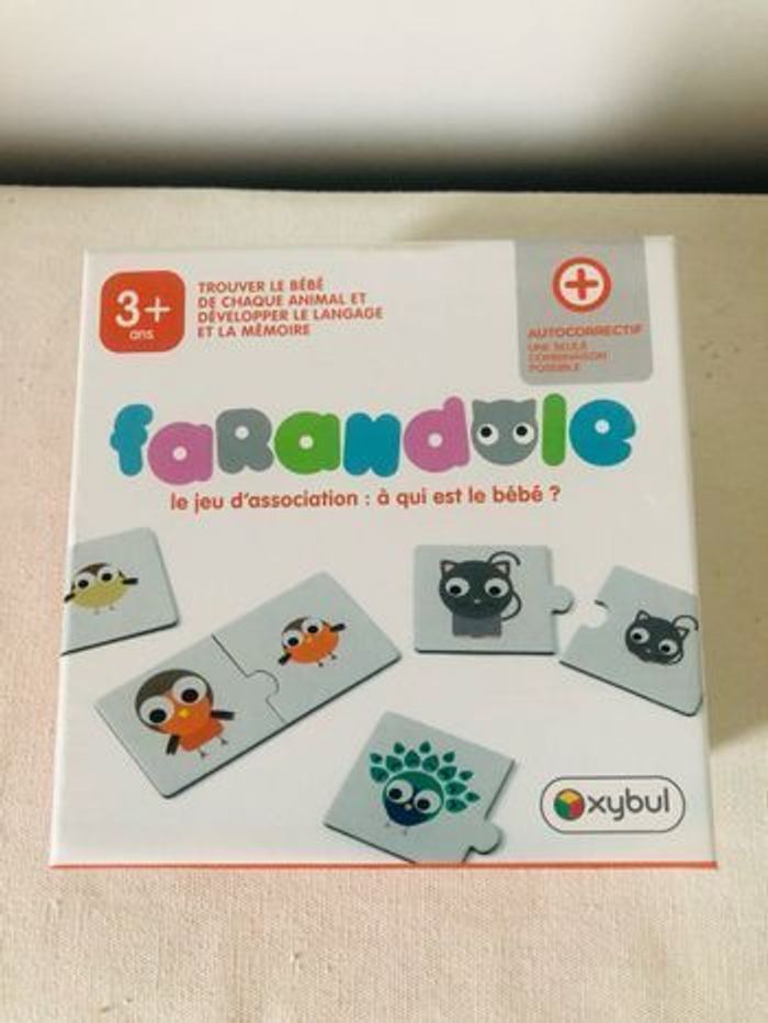 Jeu de société enfant bébé d’association: a qui est le bébé  ? Farandole