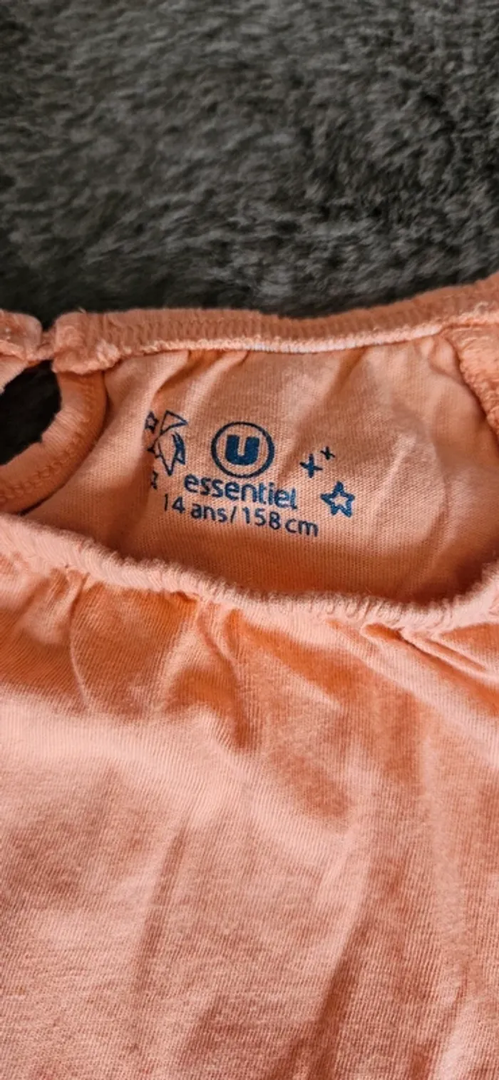 T-shirt manche courte 14 ans fille - photo numéro 2