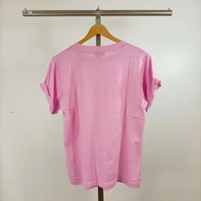 T-shirt rose uni Topshop manches courtes basique casual taille 38/40 coton A1341 - photo numéro 6