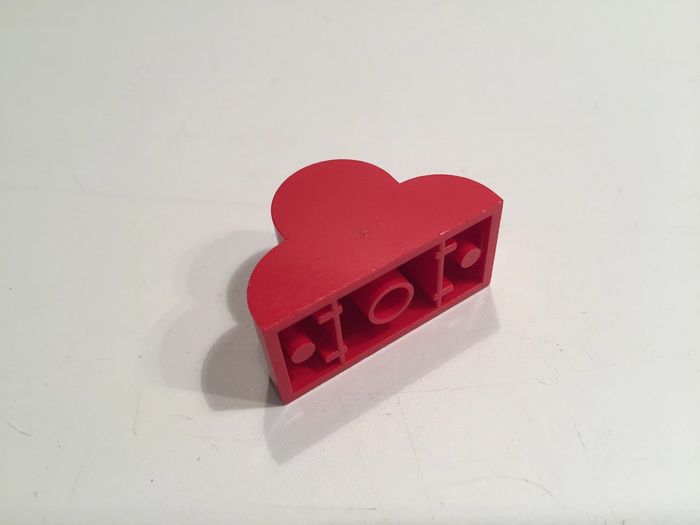 lot x2 Pente Courbe rouge 4x2x2 Triple 6216 pièce détachée Lego #A14 - photo numéro 2