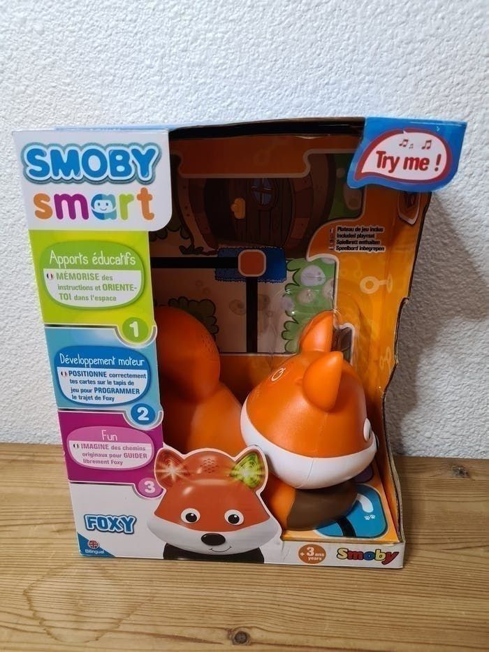 Jouet éducatif Interactif Smoby Smart Foxy - Robot Renard Programmable Pour Enfants Dès 3 Ans - Apprentissage Des Directions Et Programmation Basique