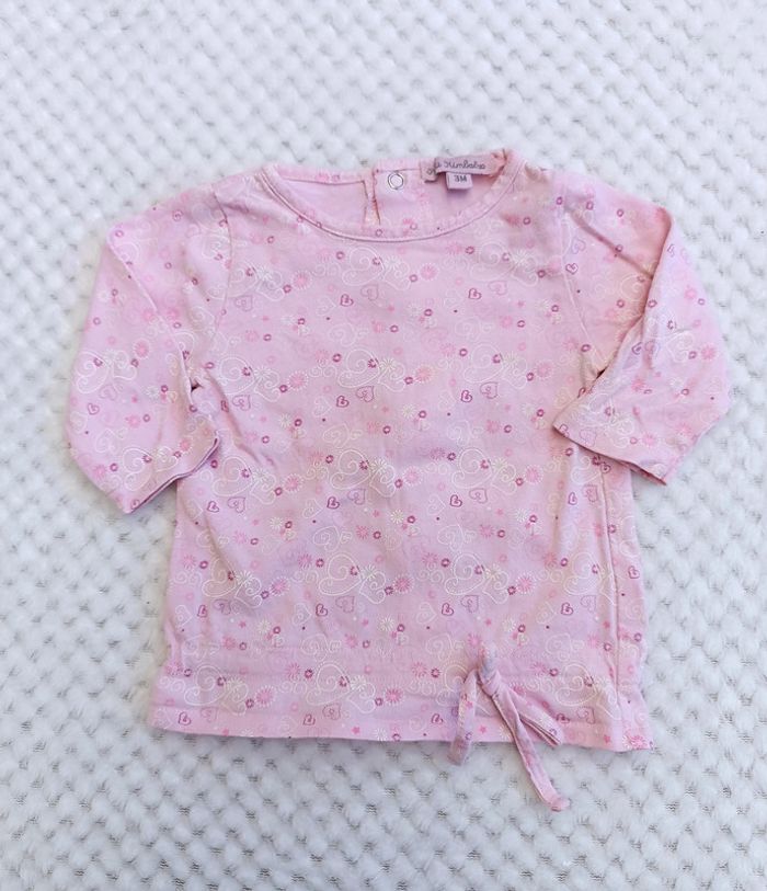 🔸 T-shirt manches longues Petit Kimbaloo – 3 mois 🔸