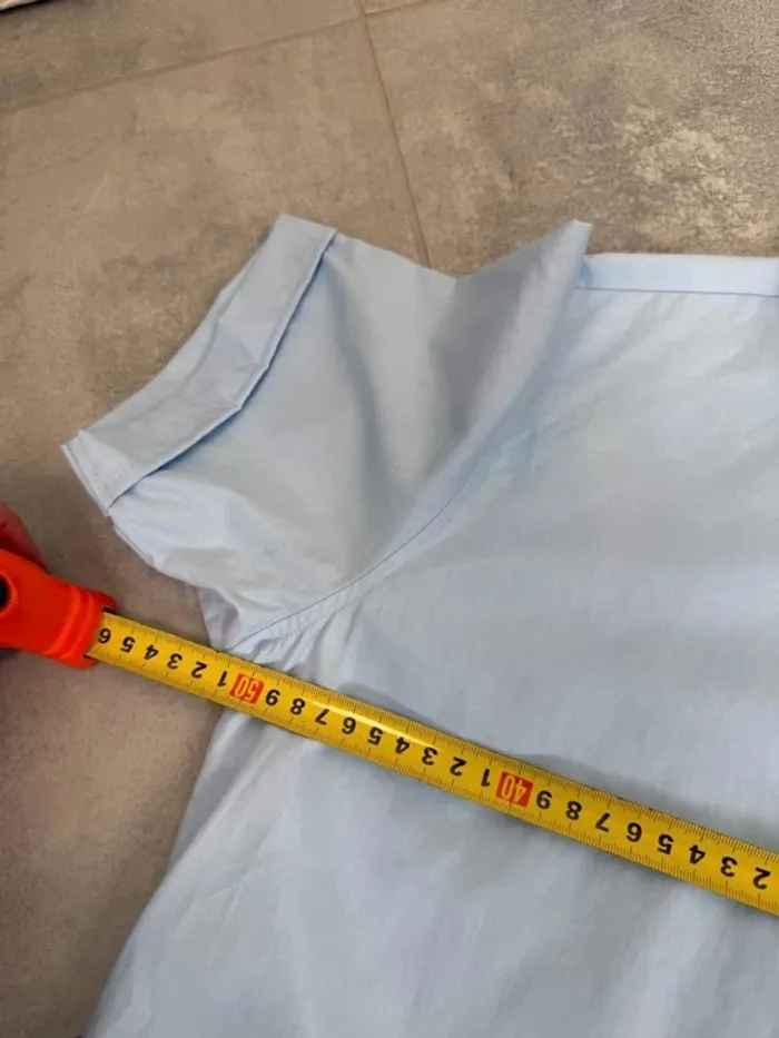Chemise femme courtes manches Donaldson bleue taille 40 - photo numéro 9