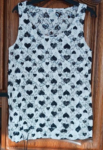 Tee-shirt motif cœur taille unique molle bracken