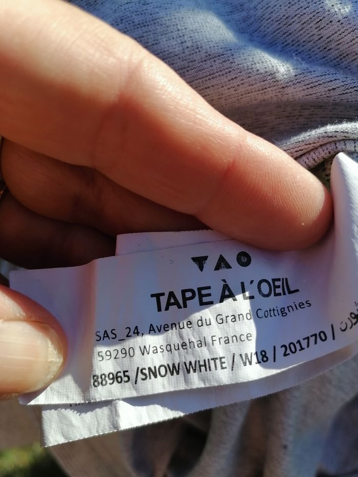 Tee-shirt manches longues 12 ans Tape à l'oeil TAO pour garçon - photo numéro 6