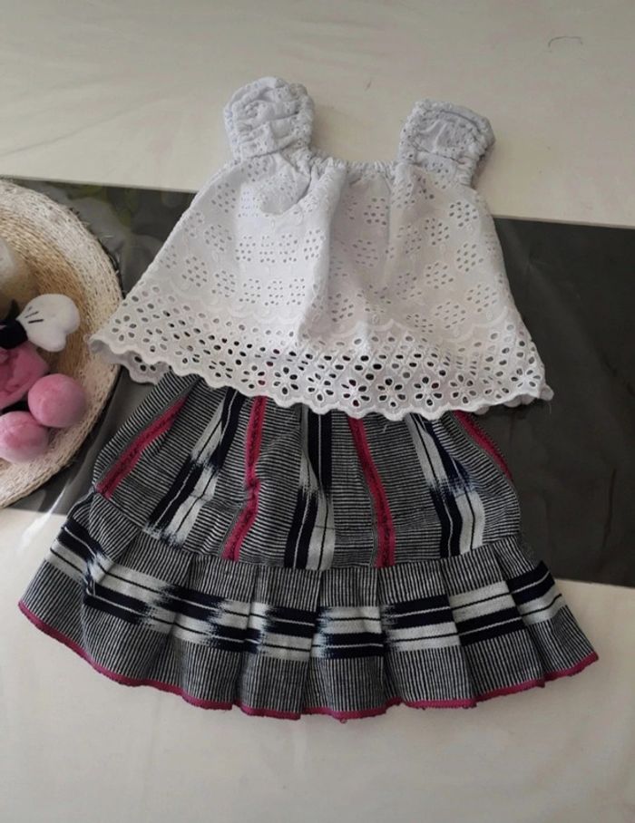 Ensemble d'été à motifs Taille 12 mois💞🌿 - photo numéro 4