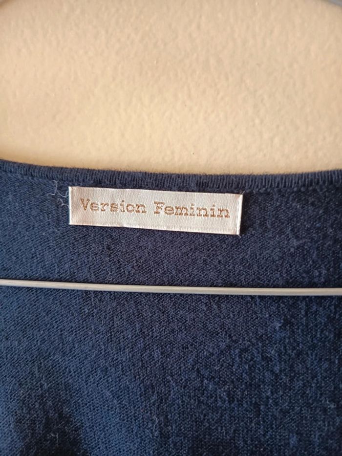 Pull léger manches mi longues. Marque version feminin. - photo numéro 3