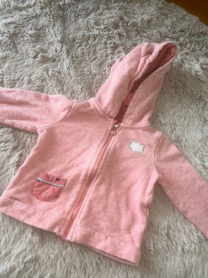 lots de 2 gilets fille 6 mois - photo numéro 2