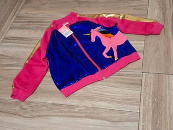 Veste mentaux fille enfant Licorne rose bleu