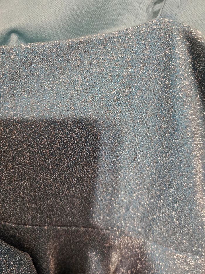 Robe patineuse bleu pailleté taille 42 - photo numéro 5
