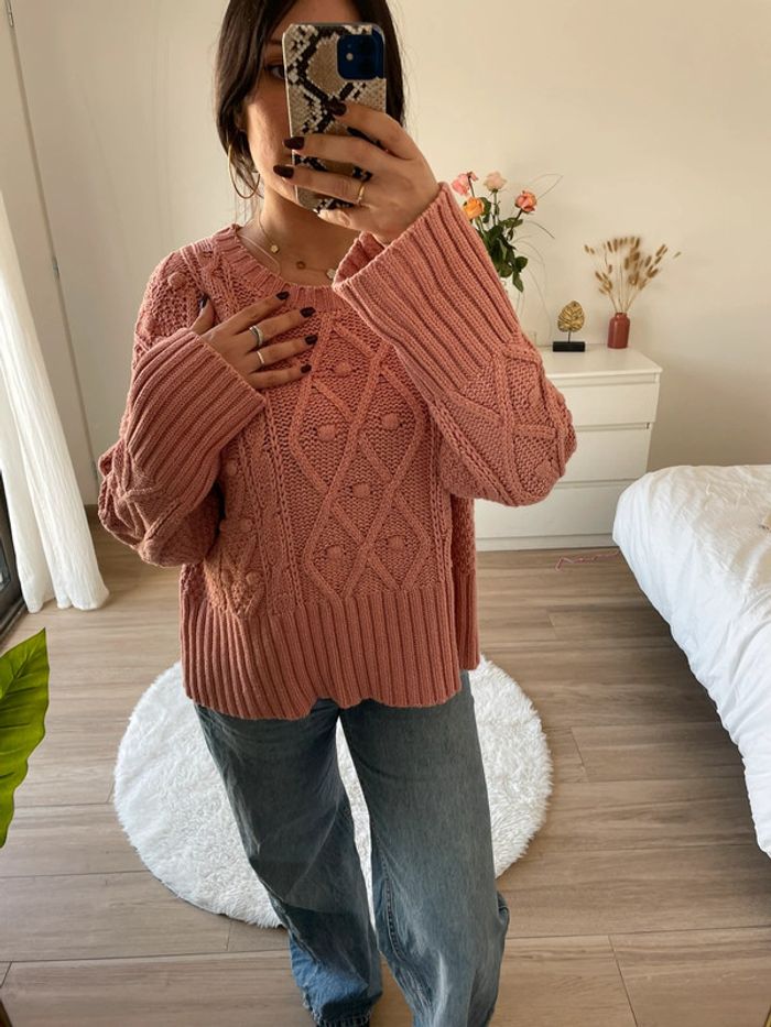 Pull épais en maille Zara - photo numéro 7
