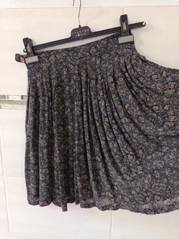 Superbe Jupe plissée Irene Van Ryb vintage, 100% viscose