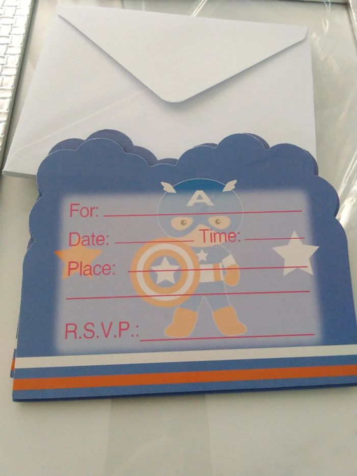 Carte d'invitation anniversaire 10