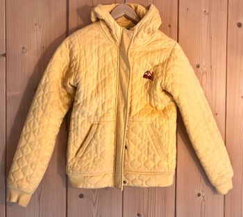 Veste coton jaune molletonnée années 2000
