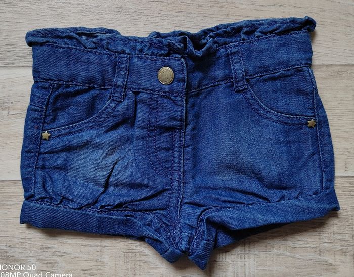 Lot de 2 shorts en jean 12 mois - photo numéro 5