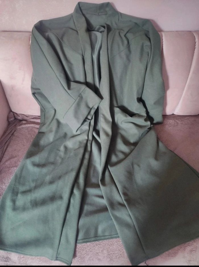 Manteau kaki oversize taille Unique