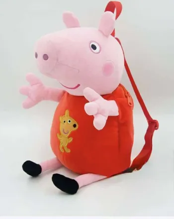 Sac à dos peluche Peppa Pig 30cm