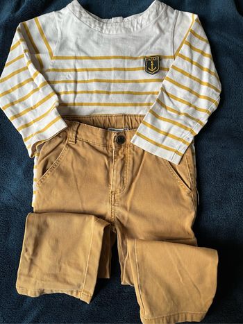 Ensemble pantalon tshirt jacadi 36 mois