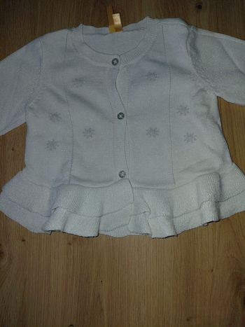 Gilet bebe avec paillettes