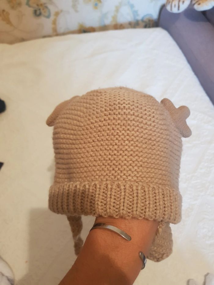 Chapeu hiver chaud bébé