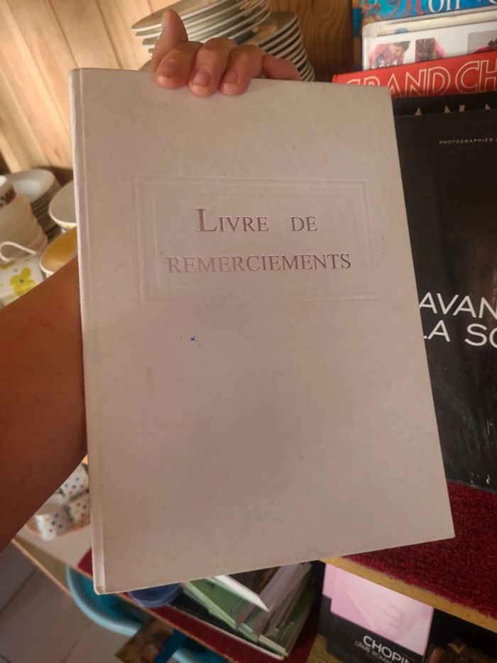 Livre de remerciements