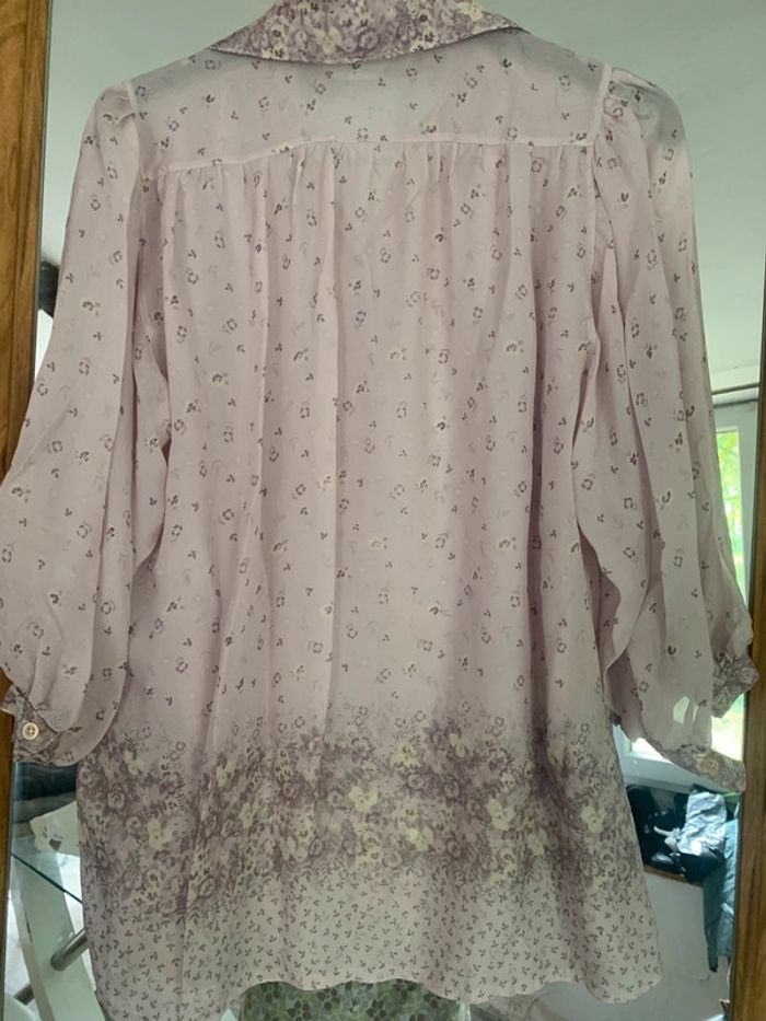 Chemise vintage transparent taille 40 manches 3/4 - photo numéro 12